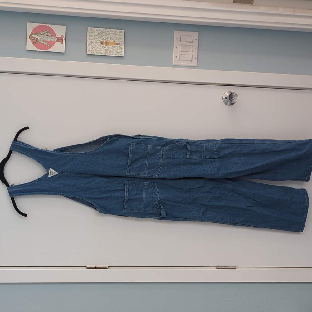 Vintage OshKosh Denim Jean Overalls Size 36x30 - Picture 5 of 11